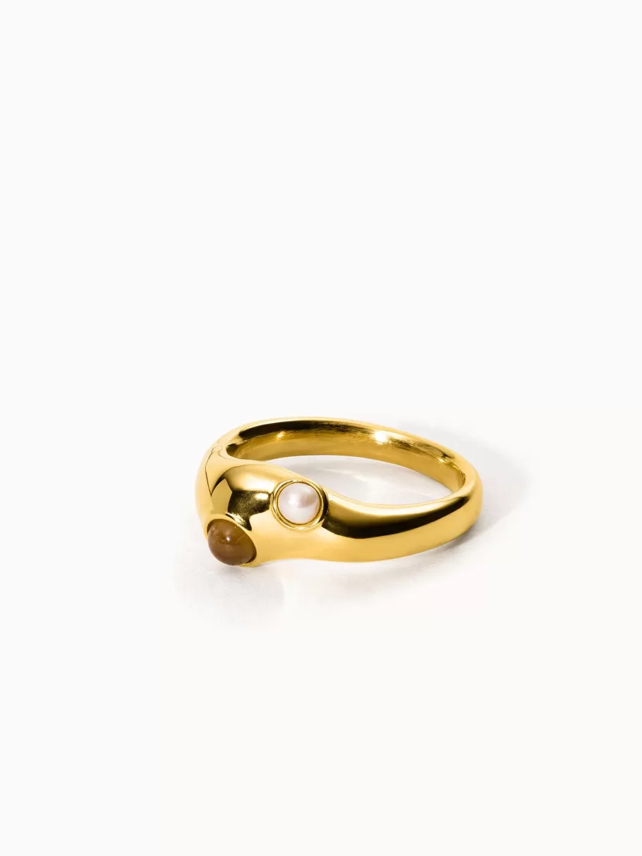 PURELEI Golden Gaze Ring< Ringe