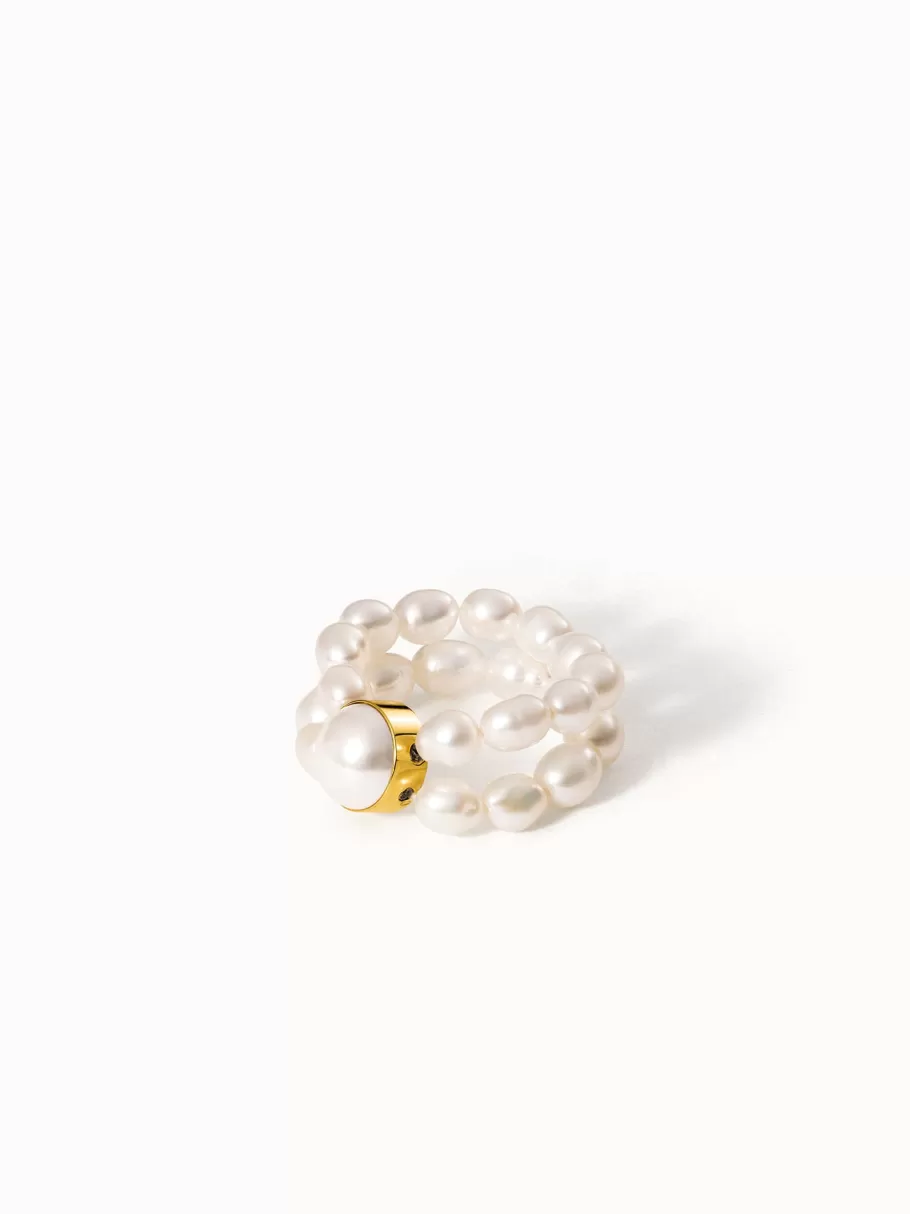 PURELEI Graceful Pearl Ring< Ringe