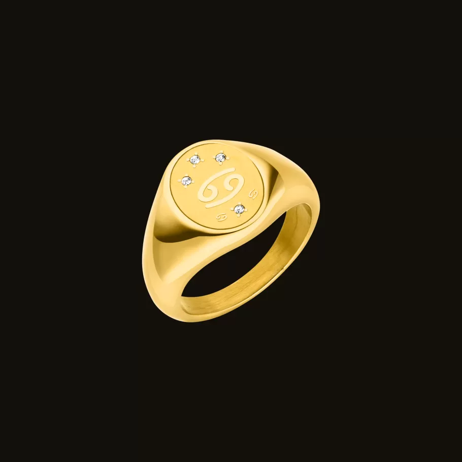 PURELEI Krebs Zodiac Ring< Ringe