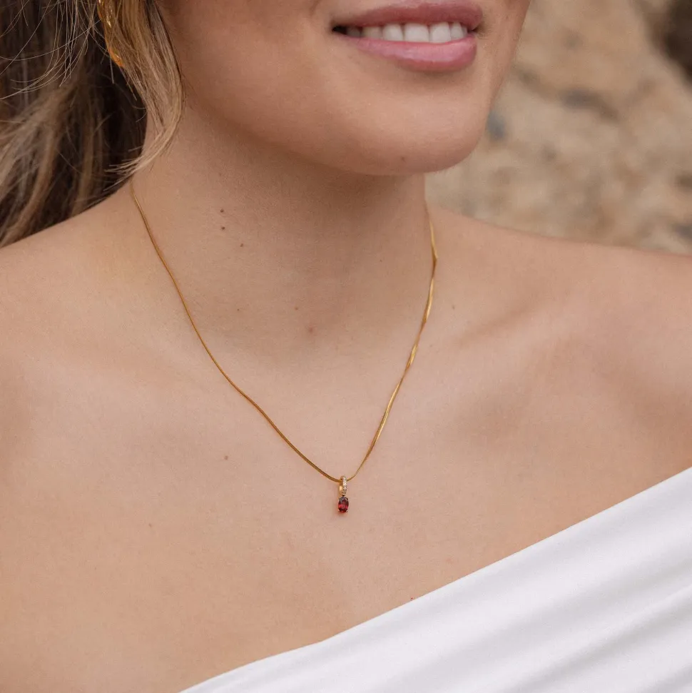 PURELEI Charms<Geburtsstein Januar Granat