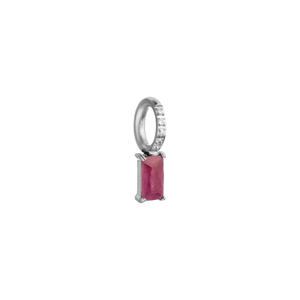 PURELEI Charms<Geburtsstein Juli Rubin