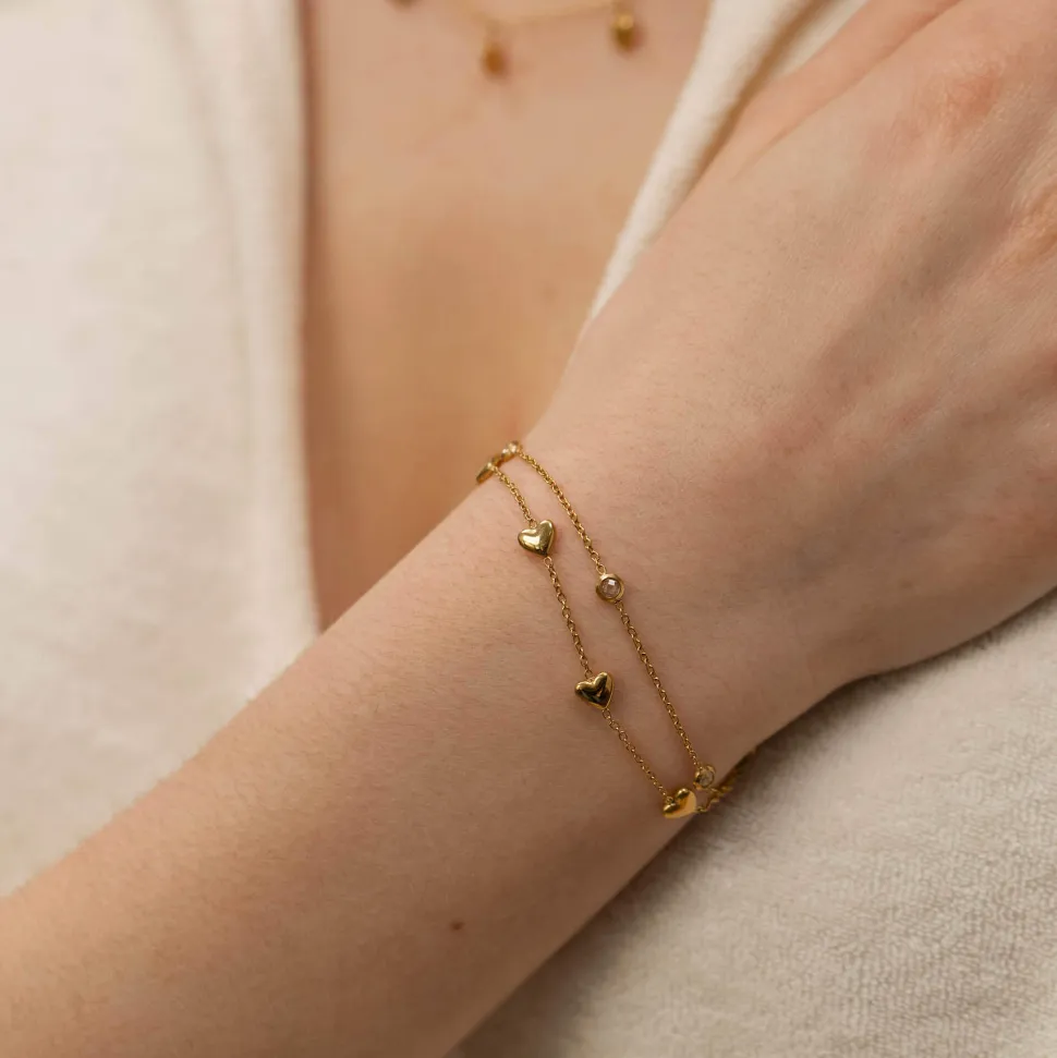 PURELEI Armbänder<Glitter Heart Armband