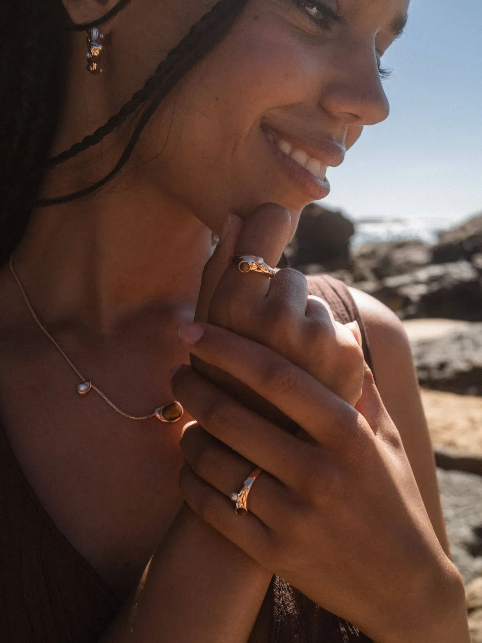PURELEI Ringe<Golden Gaze Ring