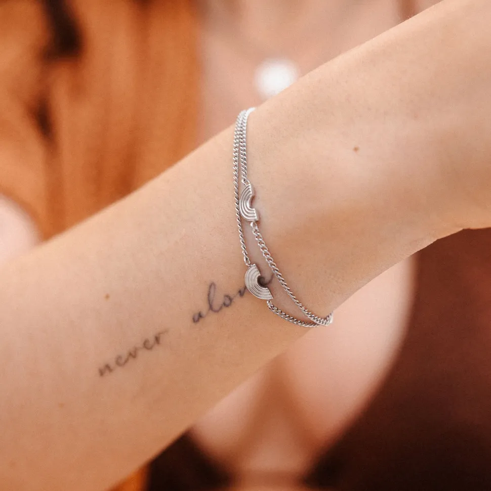 PURELEI Sets<Rainbow Love Armband Set