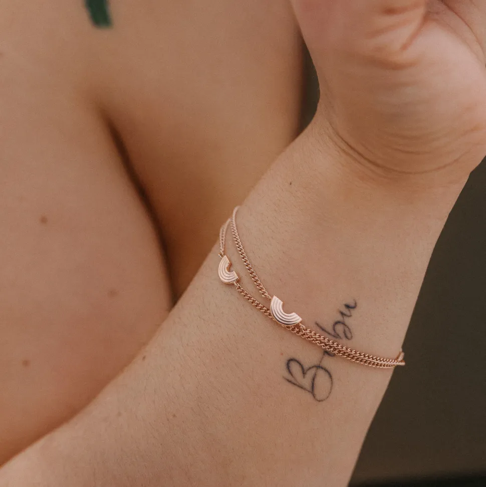 PURELEI Sets<Rainbow Love Armband Set