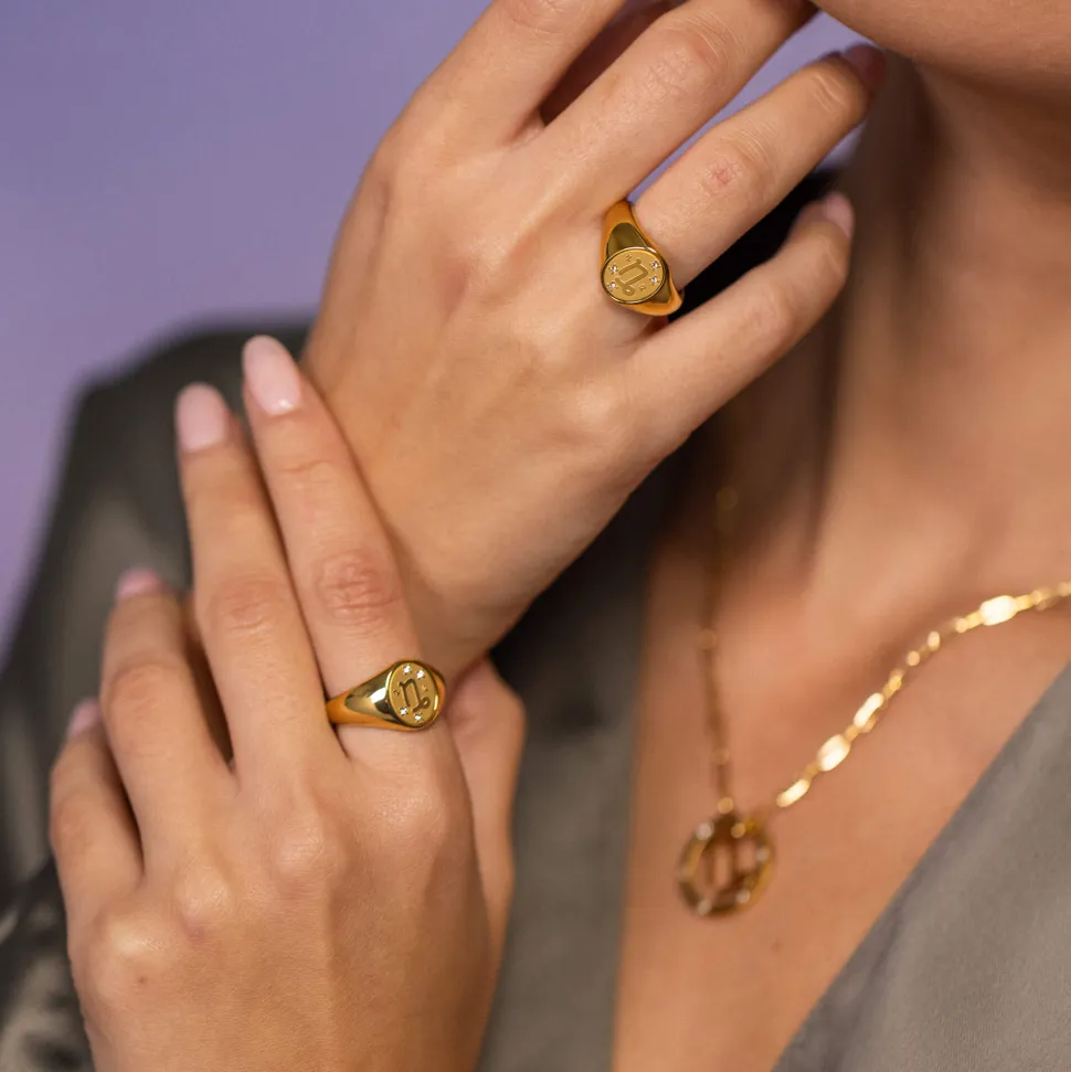 PURELEI Ringe<Steinbock Zodiac Ring