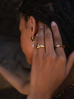 PURELEI Ringe<Tiger‘s Eye Pearl Ring