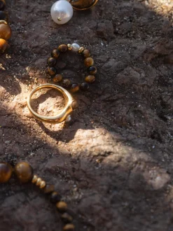 PURELEI Ringe<Tiger‘s Eye Pearl Ring