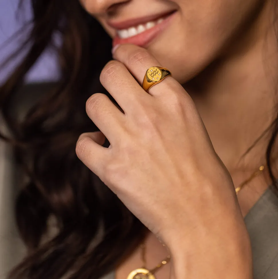 PURELEI Ringe<Wassermann Zodiac Ring