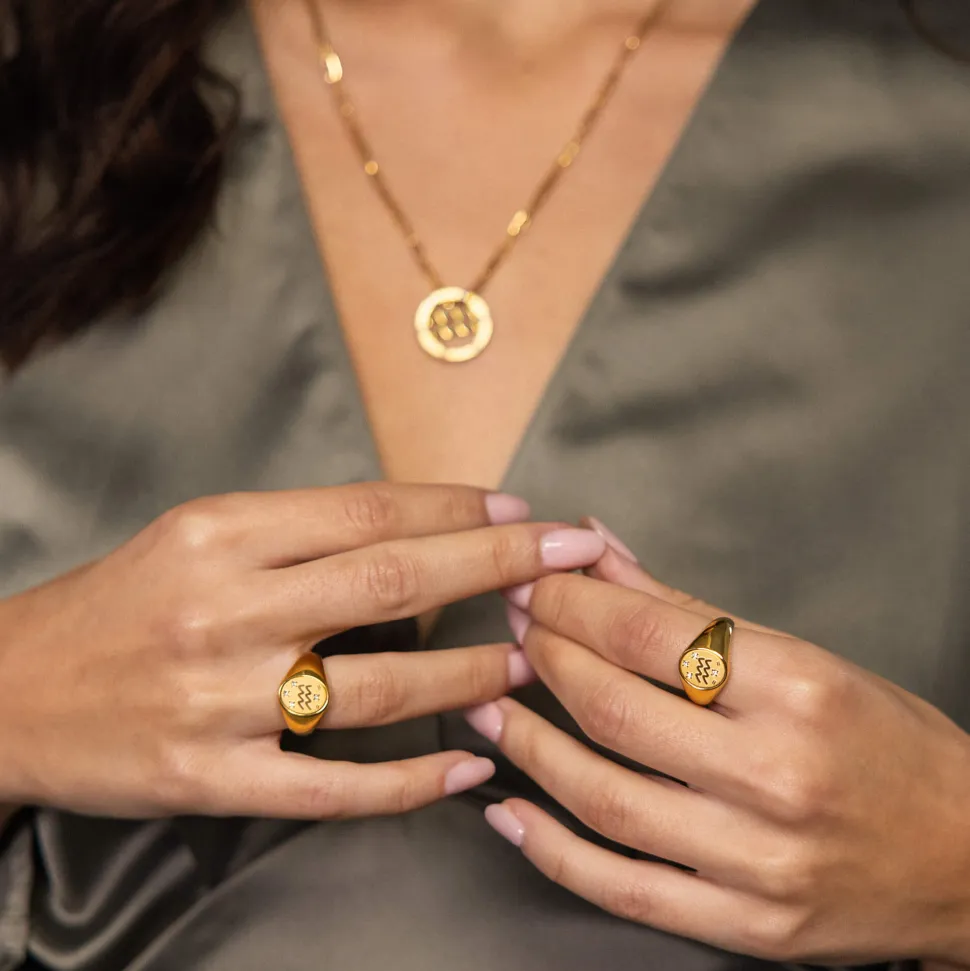 PURELEI Ringe<Wassermann Zodiac Ring